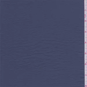 1 1/2 YD PC-Moonshadow Blue Crinkled Crepe de Chine Fabric