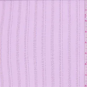 2 7/8 YD PC-Baby Pink Stripe Silk Crinkled Chiffon Fabric