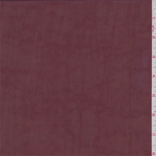 7/8 YD PC-Maroon Brick Polyester Georgette Fabric