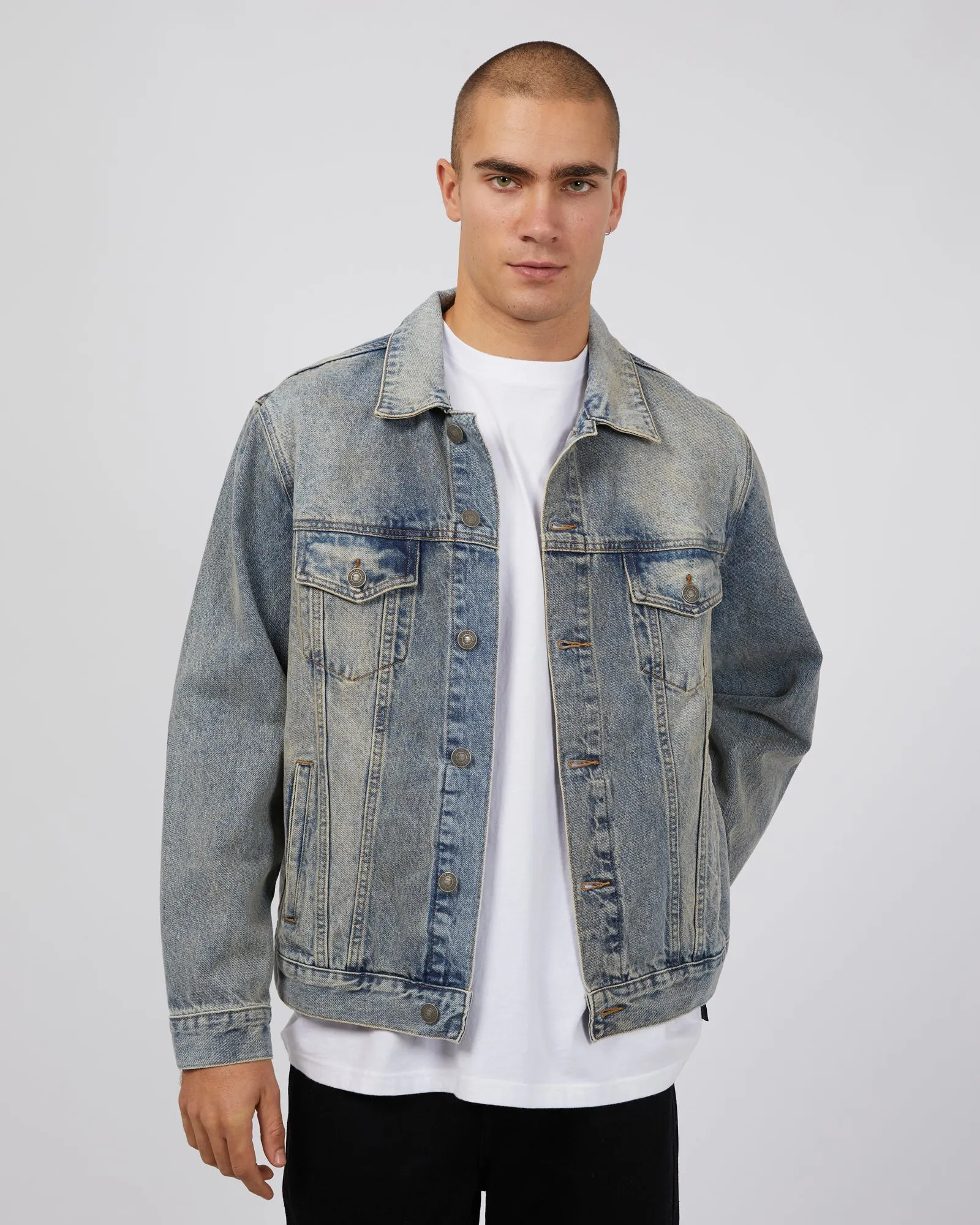 A1 Trucker Jacket Dirty Denim