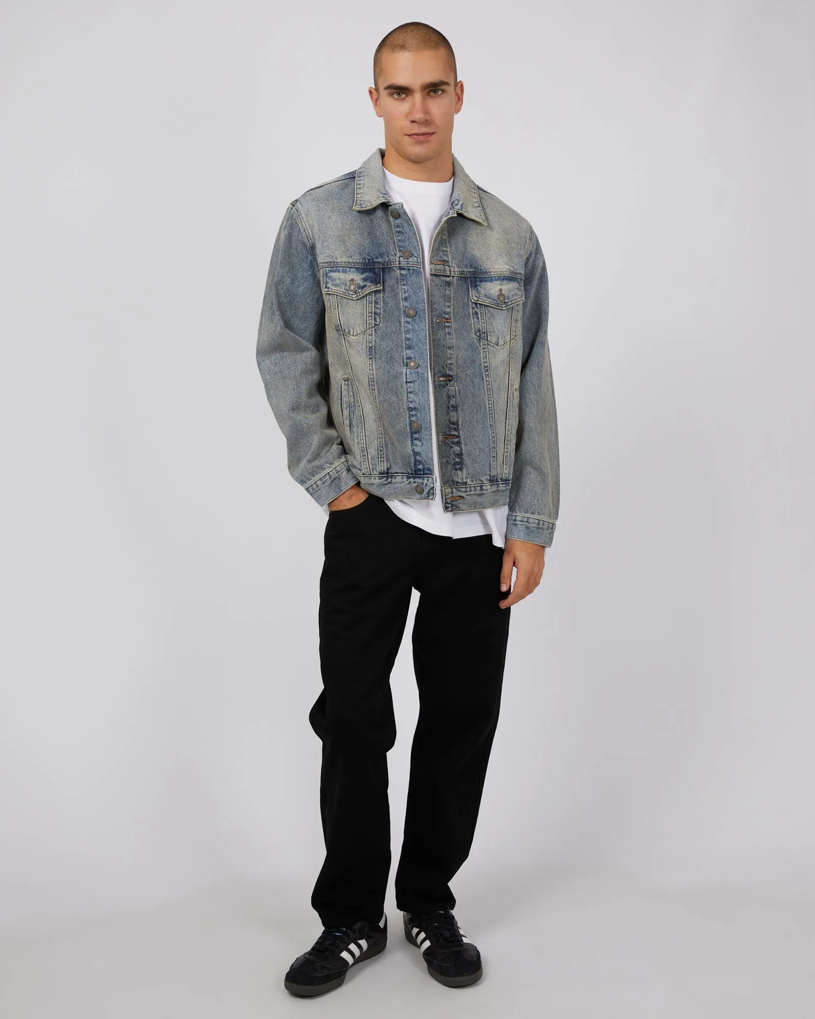 A1 Trucker Jacket Dirty Denim