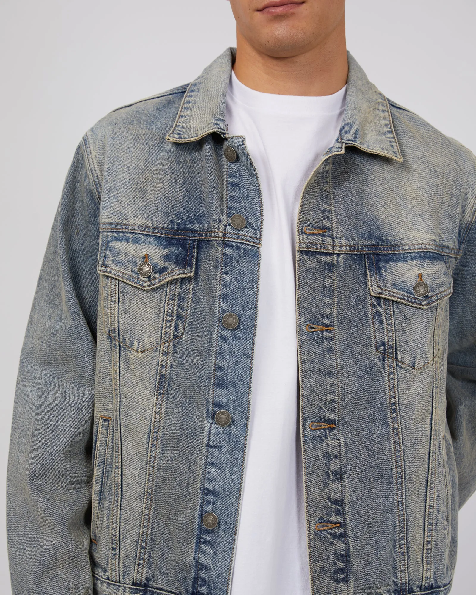 A1 Trucker Jacket Dirty Denim