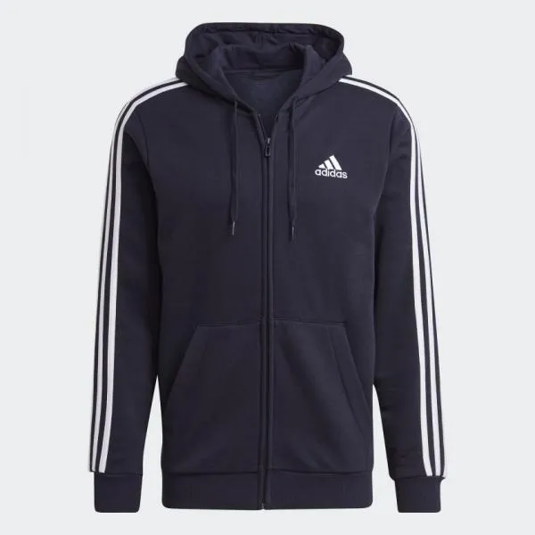 adidas - Men - Essentials Full-Zip Hoodie - Navy