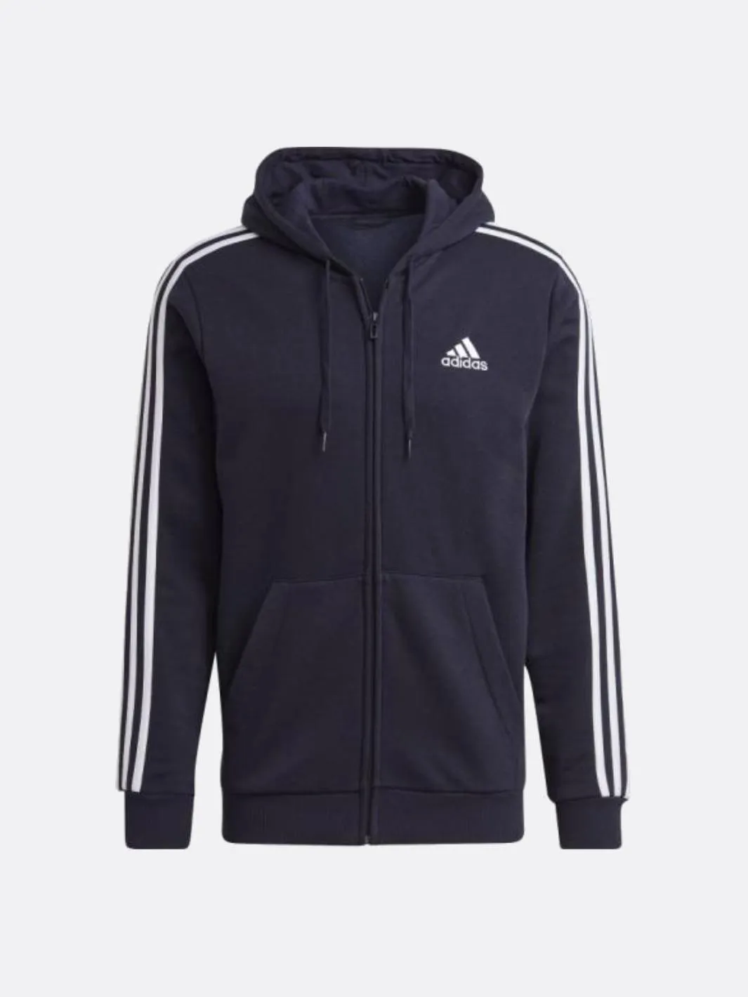 adidas - Men - Essentials Full-Zip Hoodie - Navy