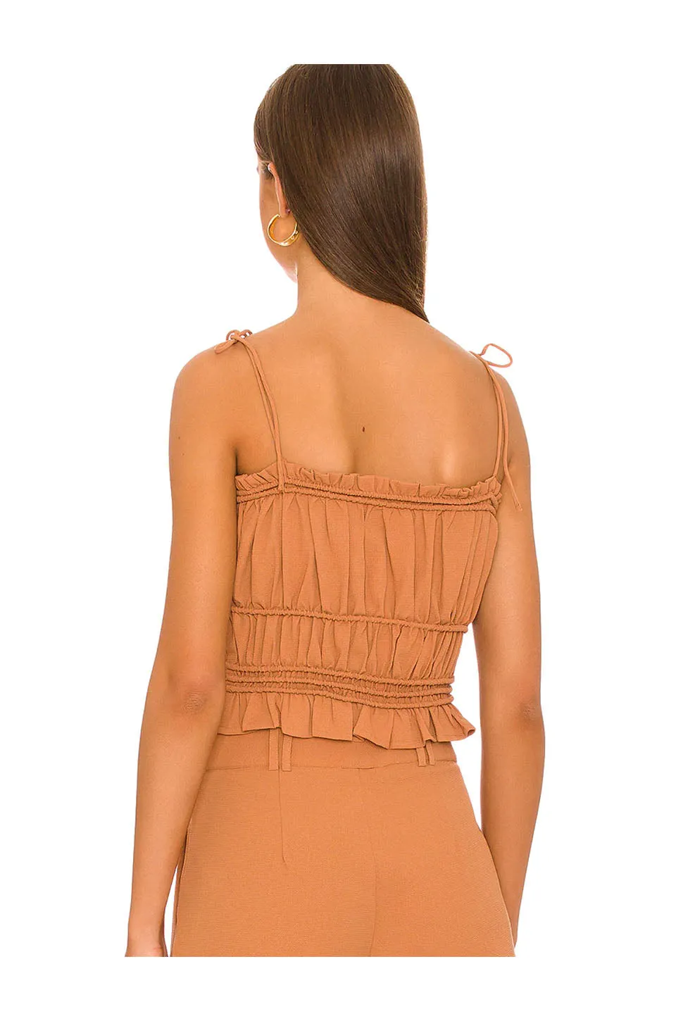 Amuse Society Tasmin Woven Tank Top In Russet