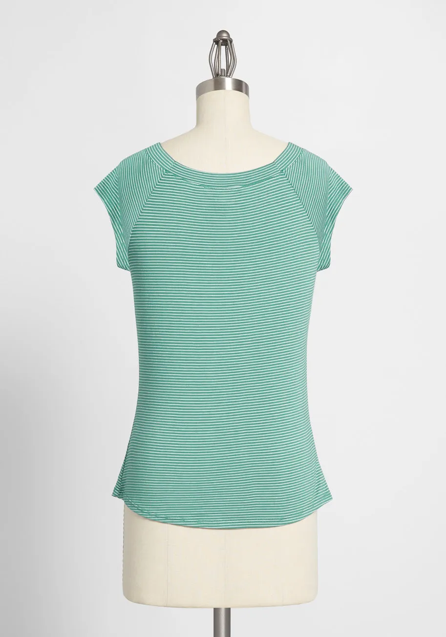 Bateau So Beautiful Cap Sleeve Top