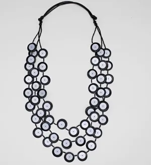 Black Iridescent Arabella Necklace