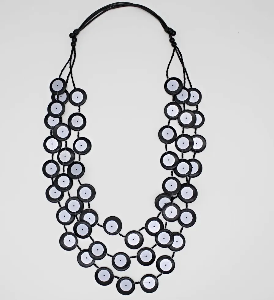 Black Iridescent Arabella Necklace