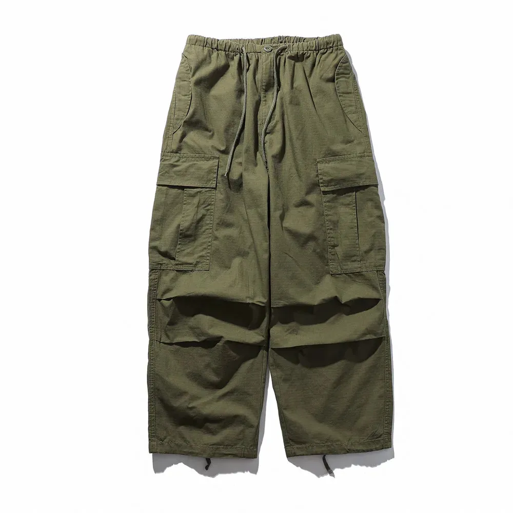 Cargo Joggers Pants with Drawstring Elastic Waist - Safari Style