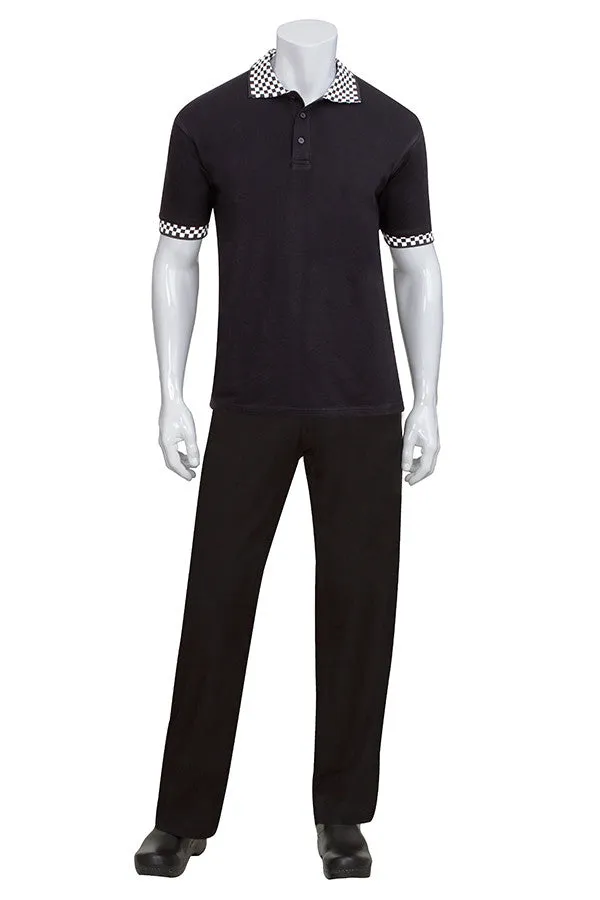 Chef Works Traditional Polo Shirt Black (PCHB)