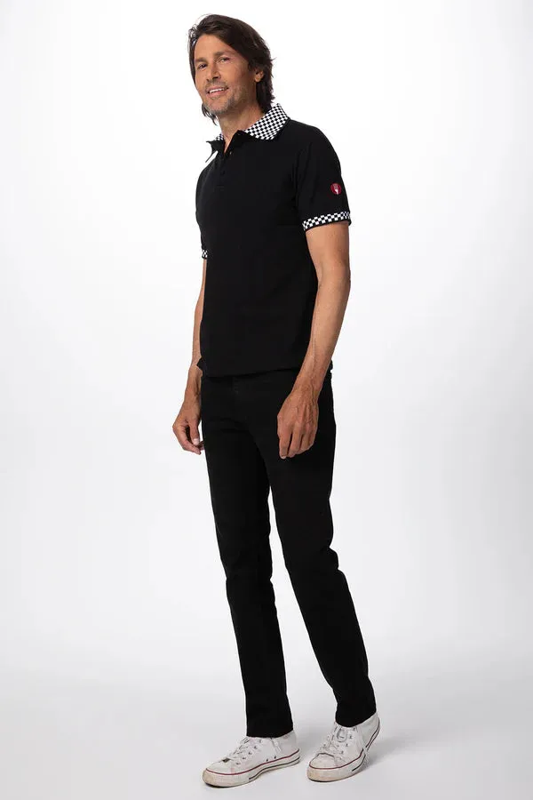 Chef Works Traditional Polo Shirt Black (PCHB)