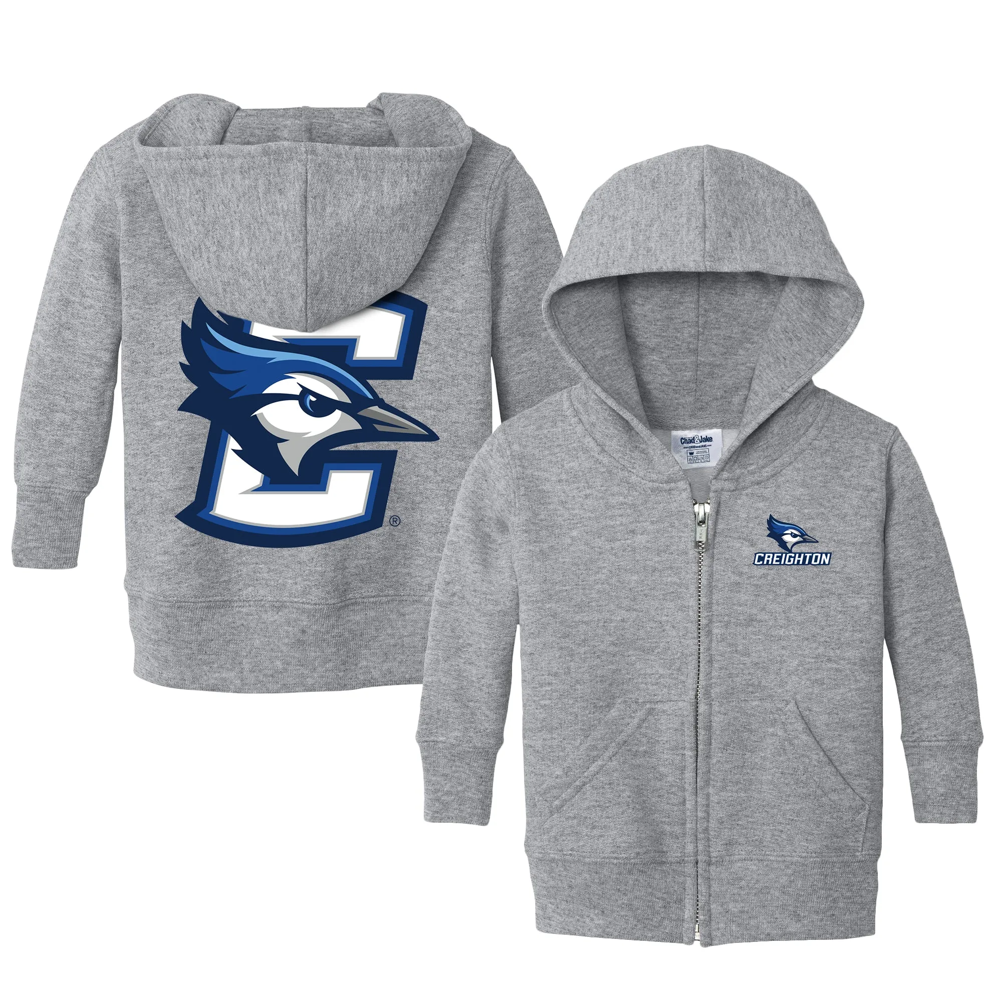 Creighton Bluejays Logo Infant Full-Zip Sweatshirt