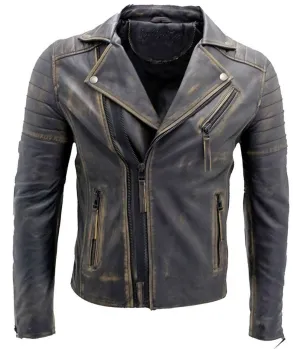 Cross Zip Brando Biker Jacket