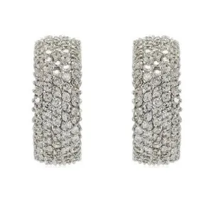 Detra 20mm CZ Cluster Hoop Earrings | 7ct