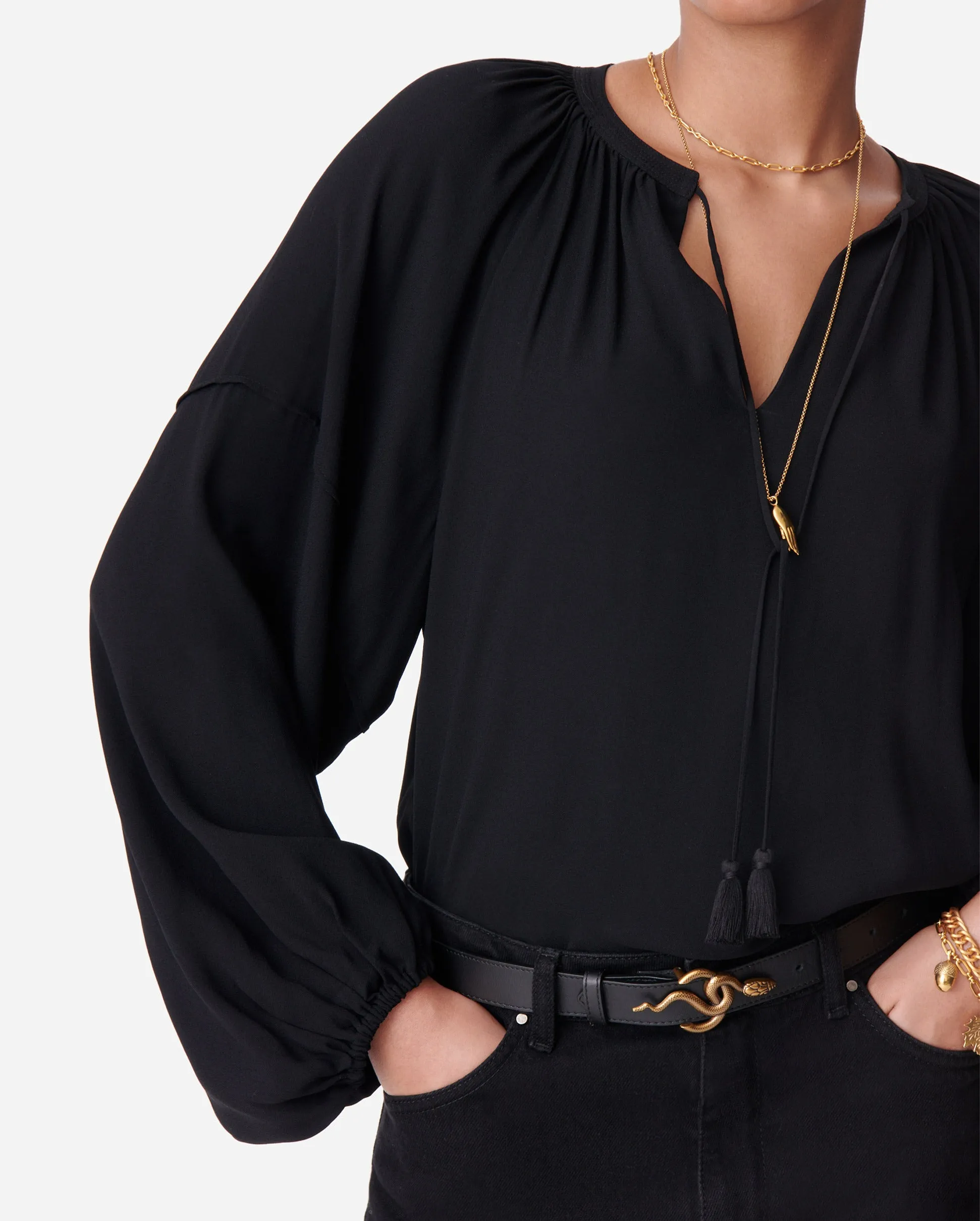 DYLAN BLOUSE / NOIR