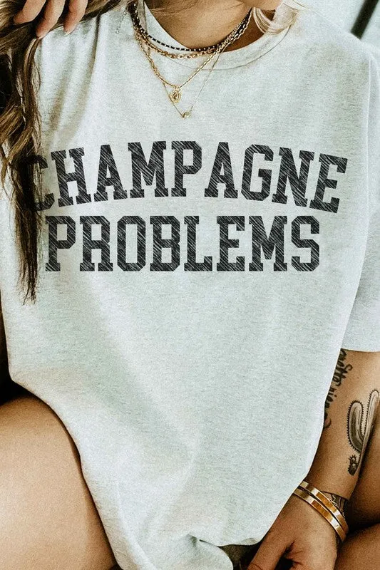 Explore More Collection - CHAMPAGNE PROBLEMS GRAPHIC TEE