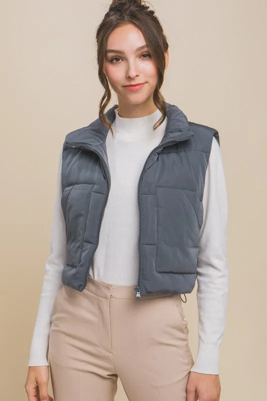 Explore More Collection - Puffer Vest With Pockets