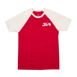 Godzilla Red & White Raglan