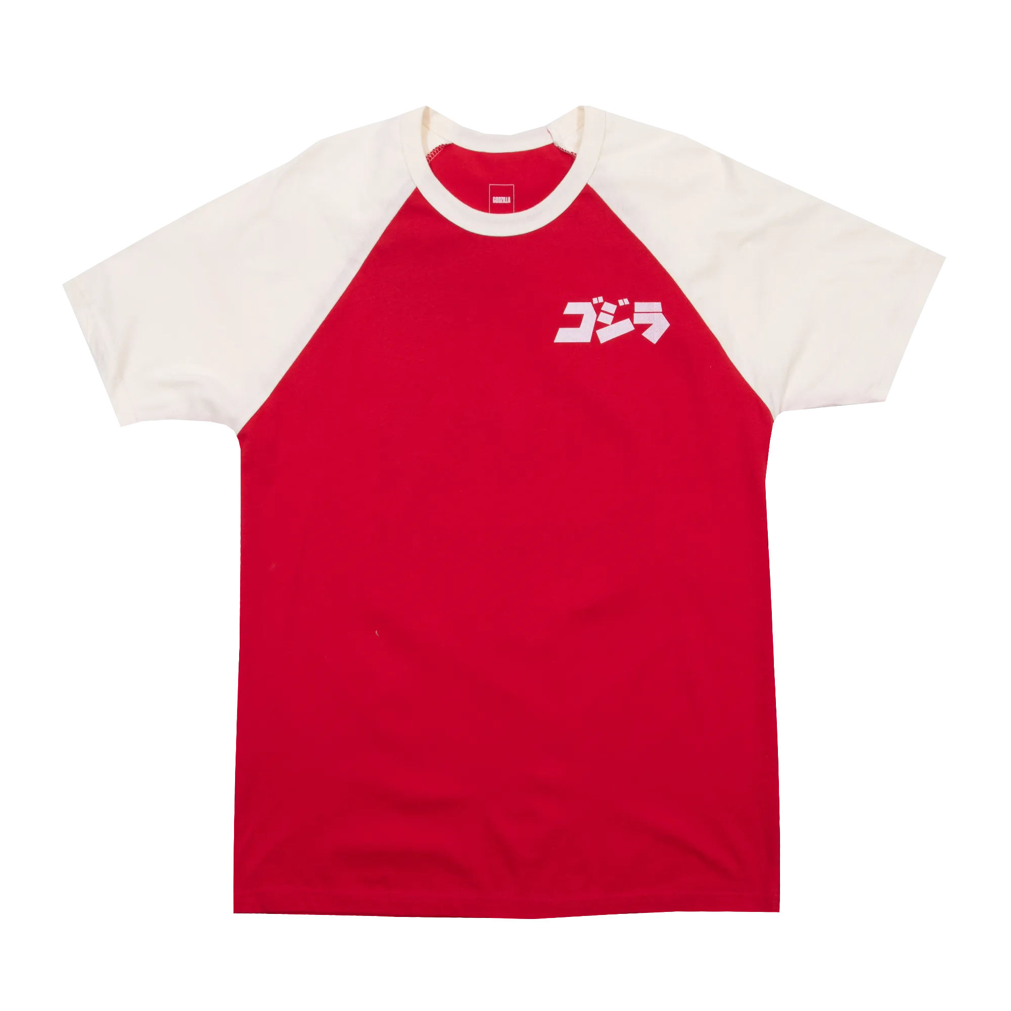 Godzilla Red & White Raglan