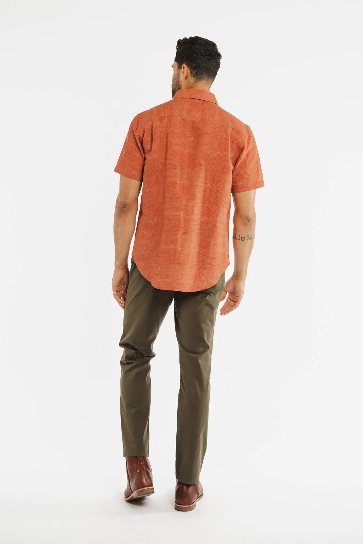 Harbor Slim Shirt / Rust Line