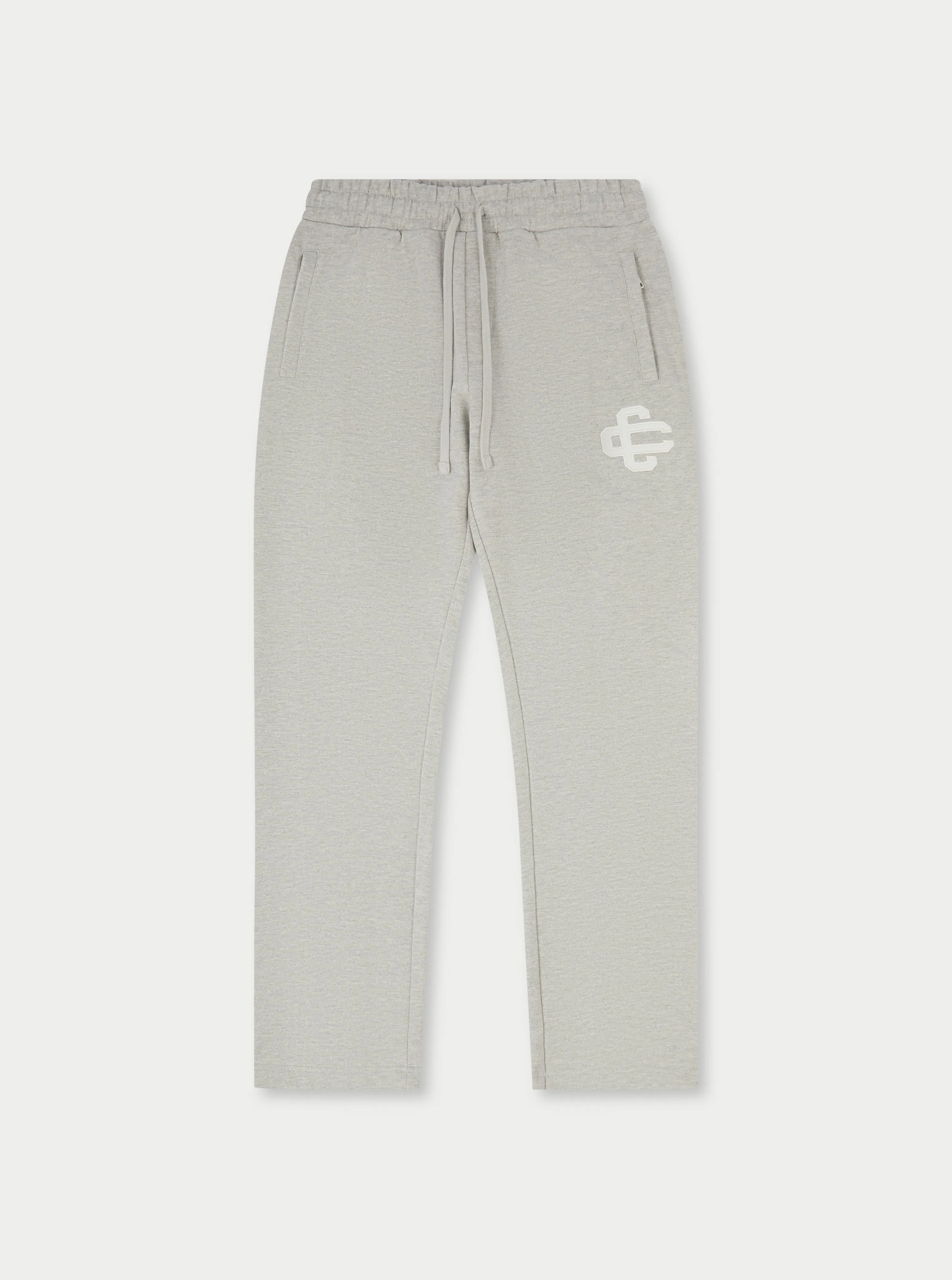 HEAVYWEIGHT APPLIQUE EMBLEM JOGGERS - GREY MARL