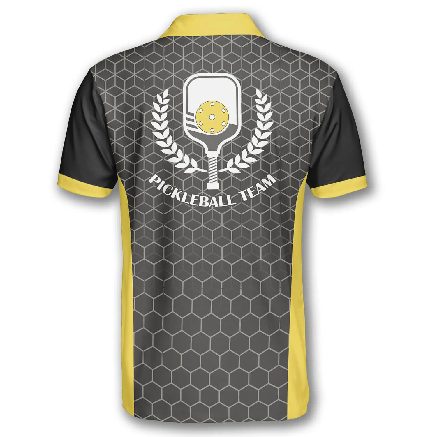 Honeycomb Pattern Custom Pickleball Shirts for Men