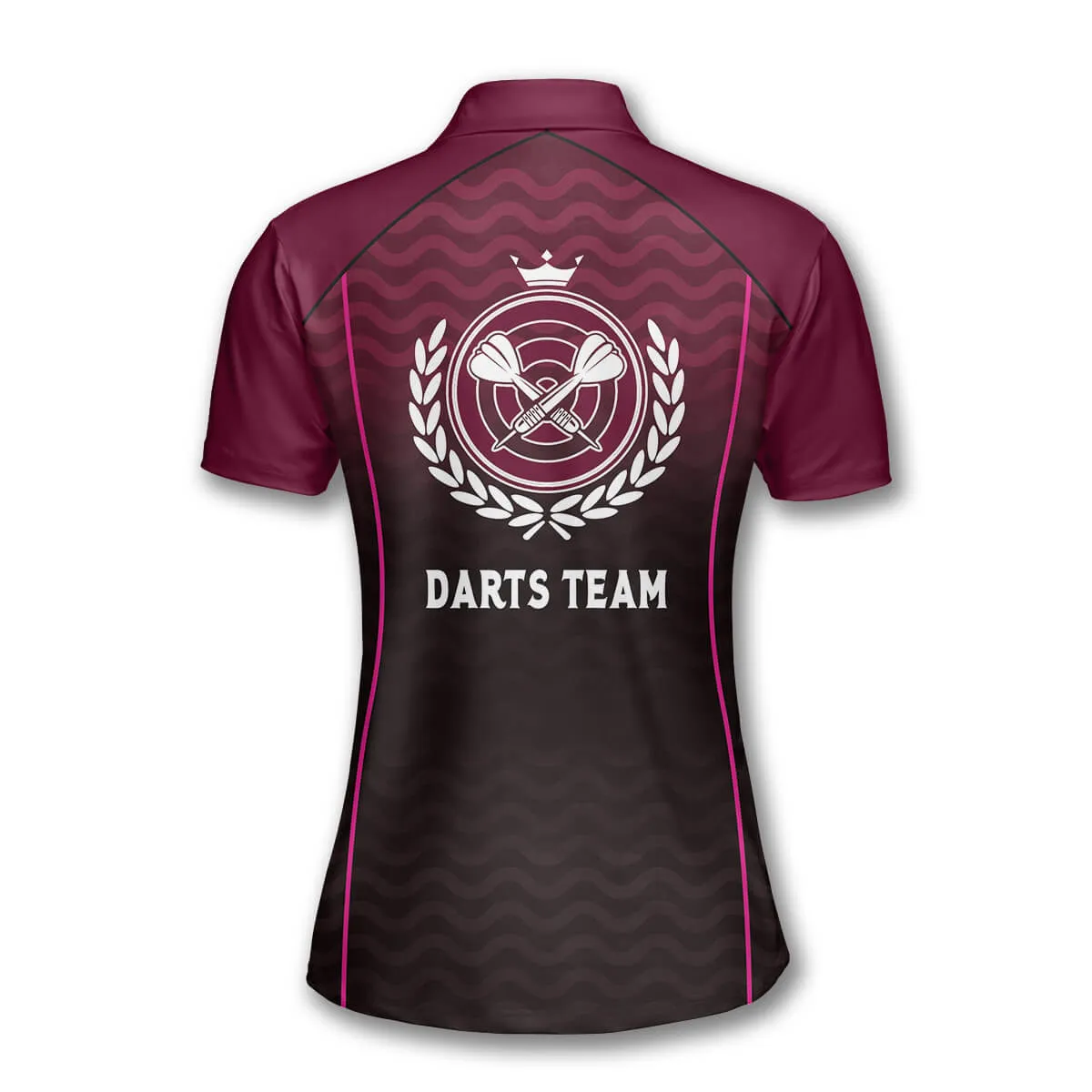 Interlaced Pattern Custom Darts Shirts for Women, Dart Polo Shirt