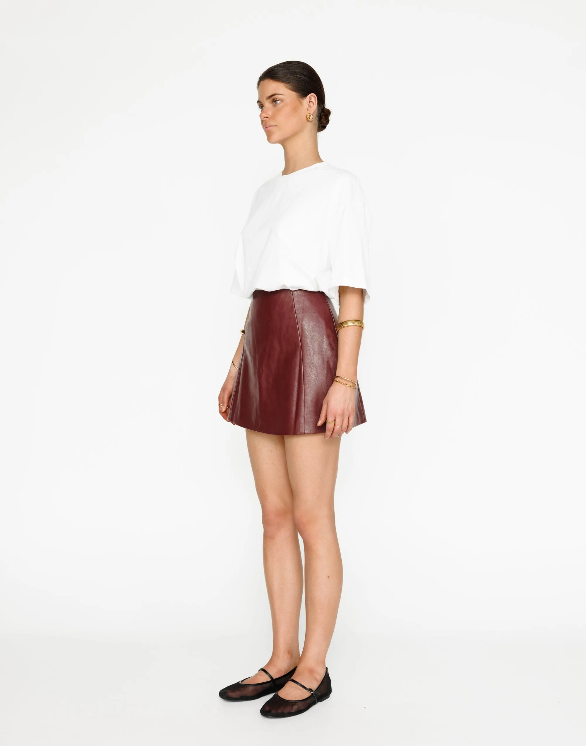 Isaiah Mini Skirt (Plum)