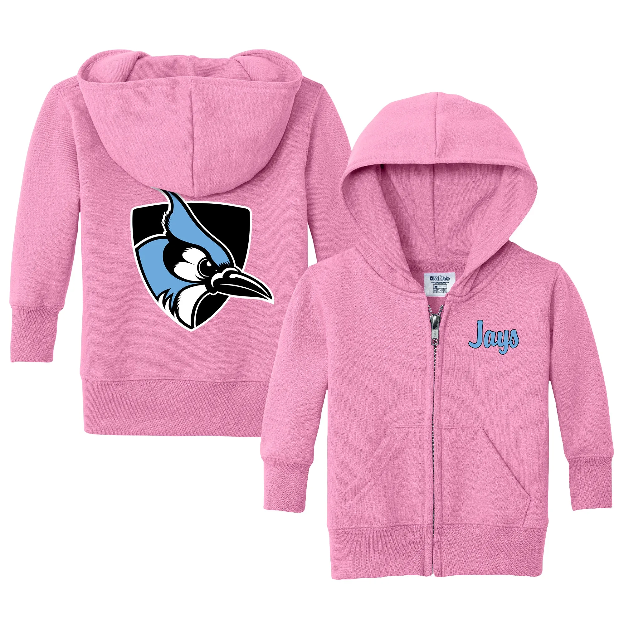 Johns Hopkins Blue Jays Logo Infant Full-Zip Sweatshirt