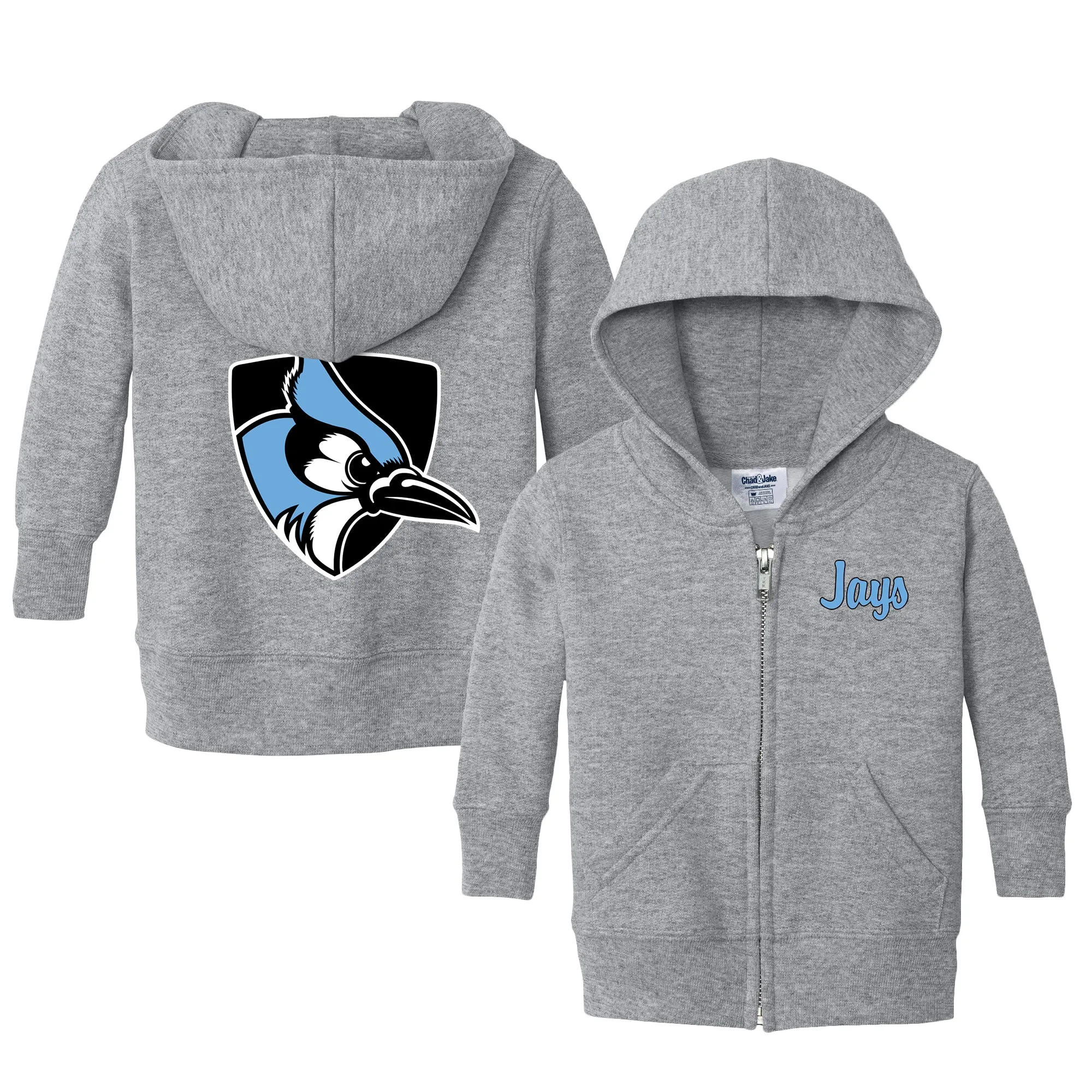 Johns Hopkins Blue Jays Logo Infant Full-Zip Sweatshirt