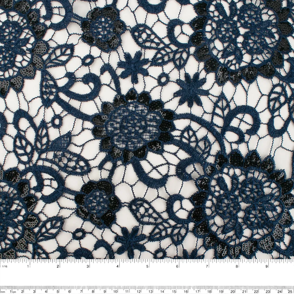 JOSEPH RIBKOFF Collection - Floral lace - Navy