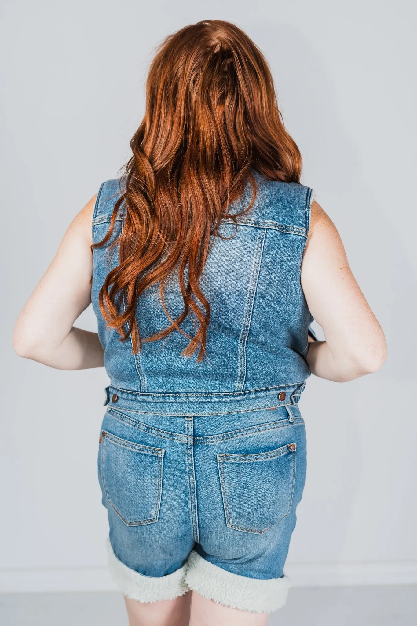 Judy Blue Shearling Lined Vest