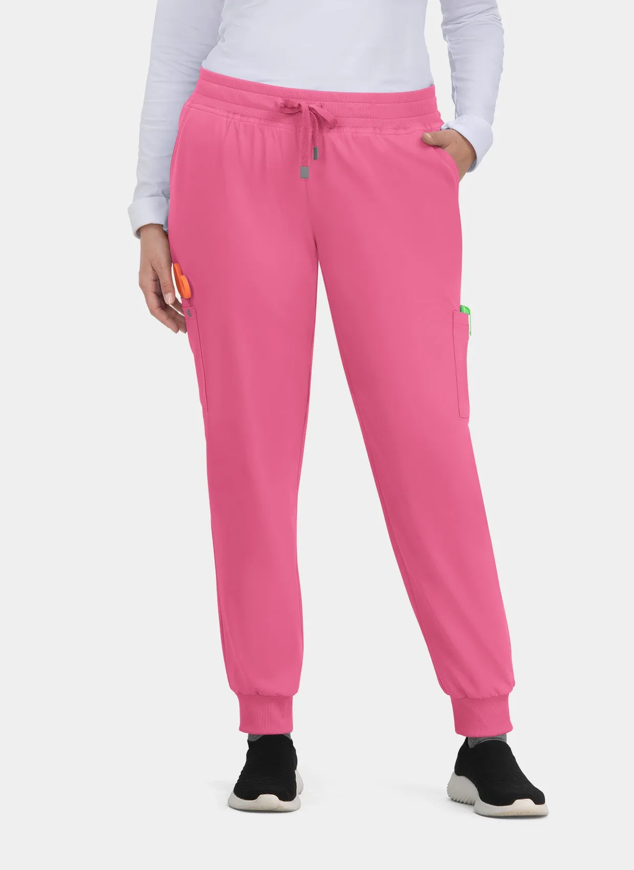 Koi Cureology Pulse Scrub Joggers - Carnation