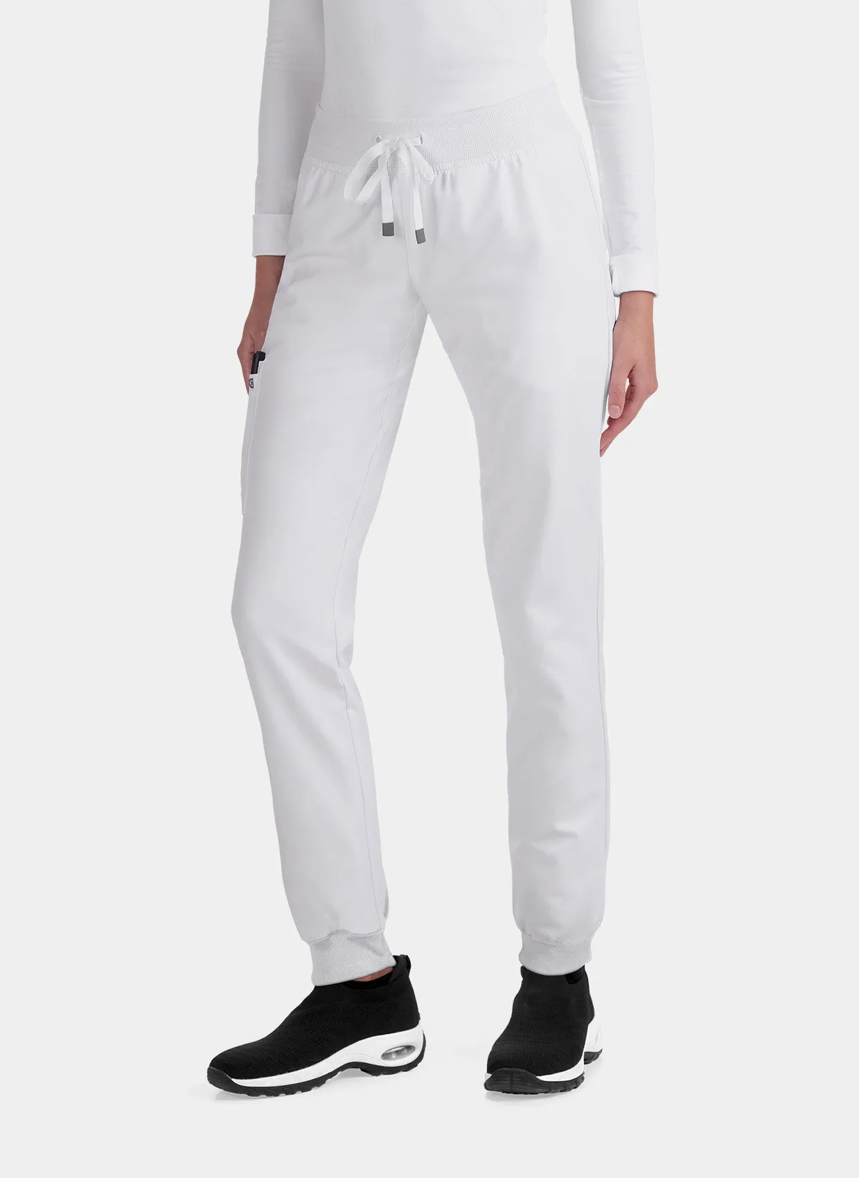 Koi Cureology Pulse Scrub Joggers - White