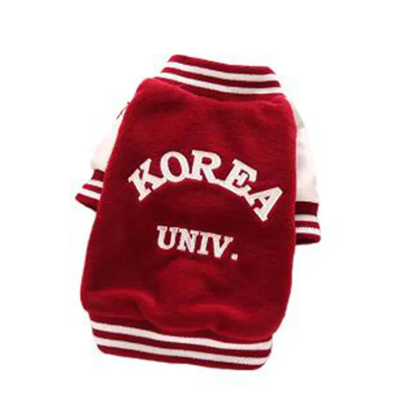 Korea Uni Dog Sweater - Yonsei Uni Inspired Dog Vest - Stylish French and English Bulldog Vests - Fashionable Dog Clothes