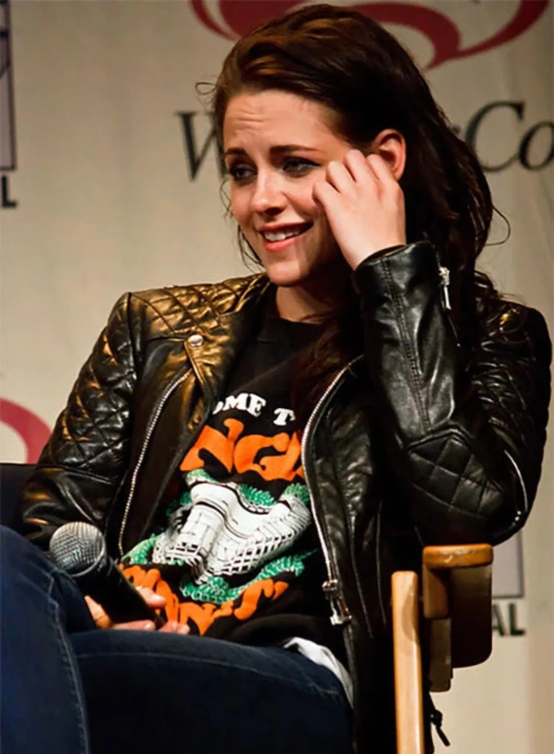 KRISTEN STEWART LEATHER jacket | women celebrity jacket