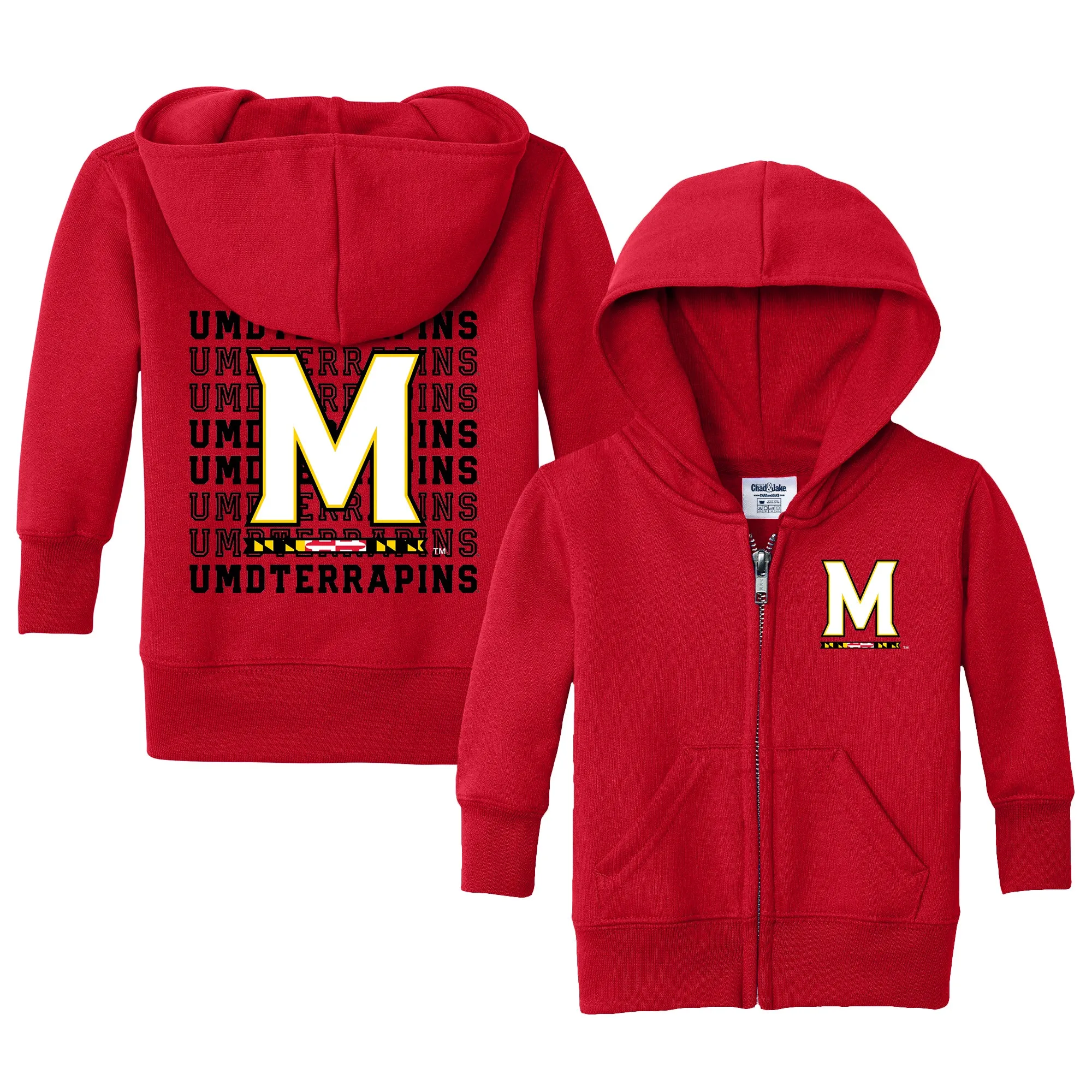 Maryland Terrapins Fear The Turtle Retro Infant Full-Zip Sweatshirt