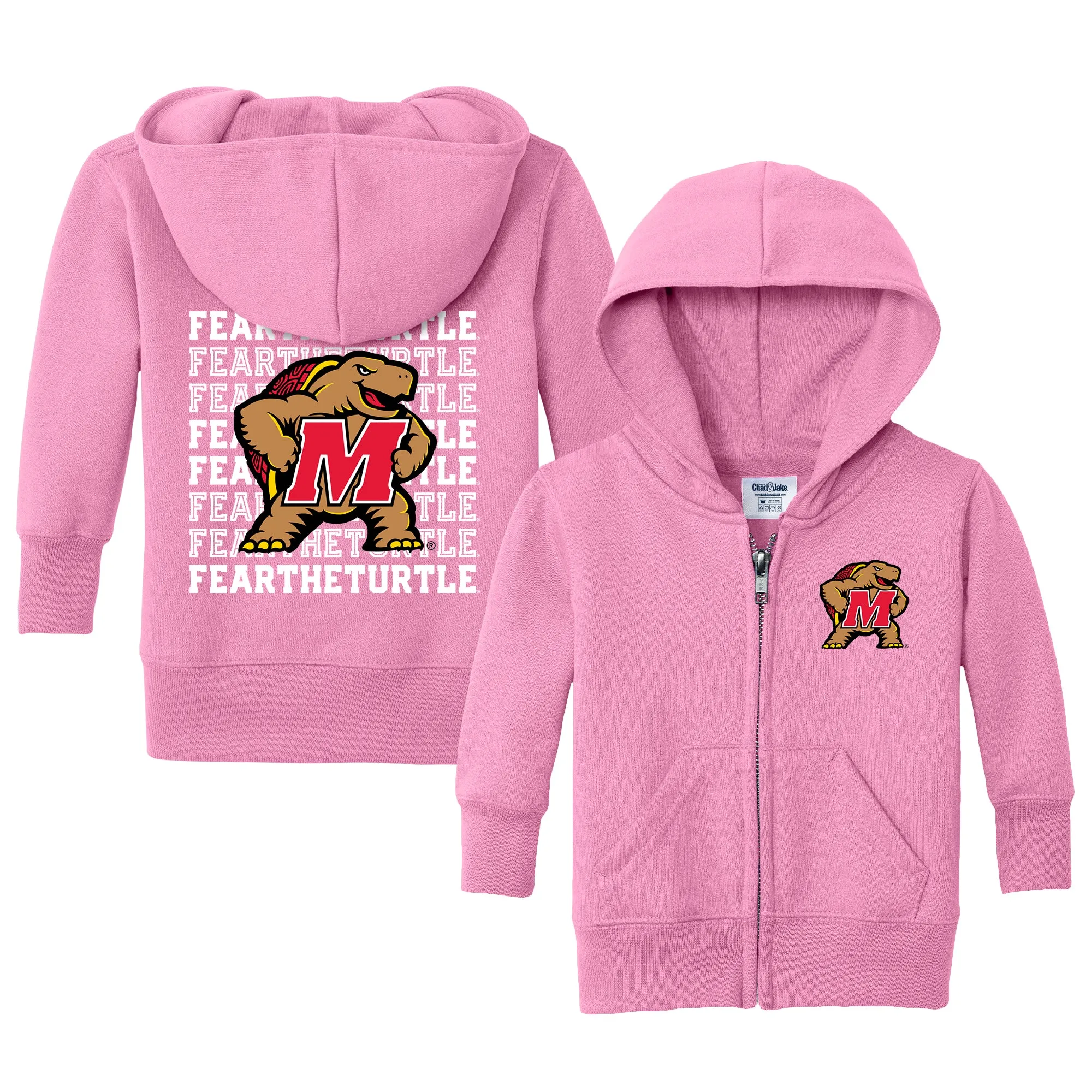 Maryland Terrapins Fear The Turtle Retro Infant Full-Zip Sweatshirt