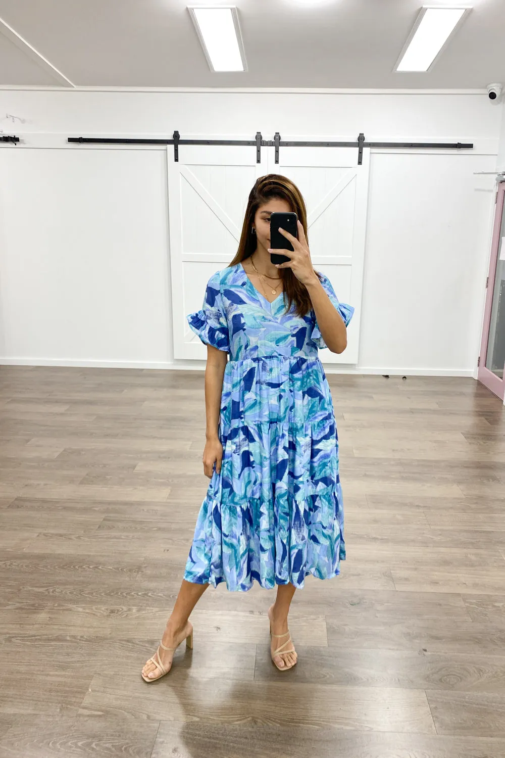 Michelle Midi Print Dress