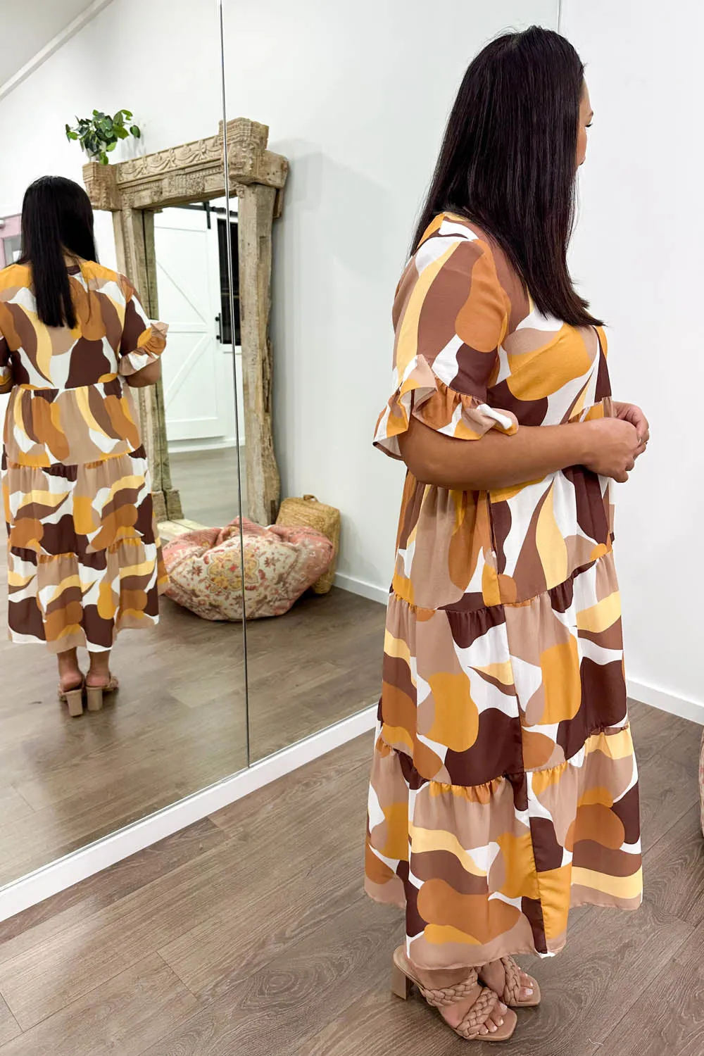 Michelle Midi Print Dress