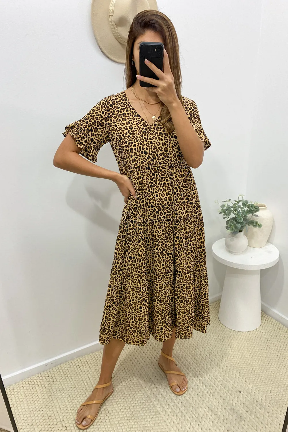 Michelle Midi Print Dress