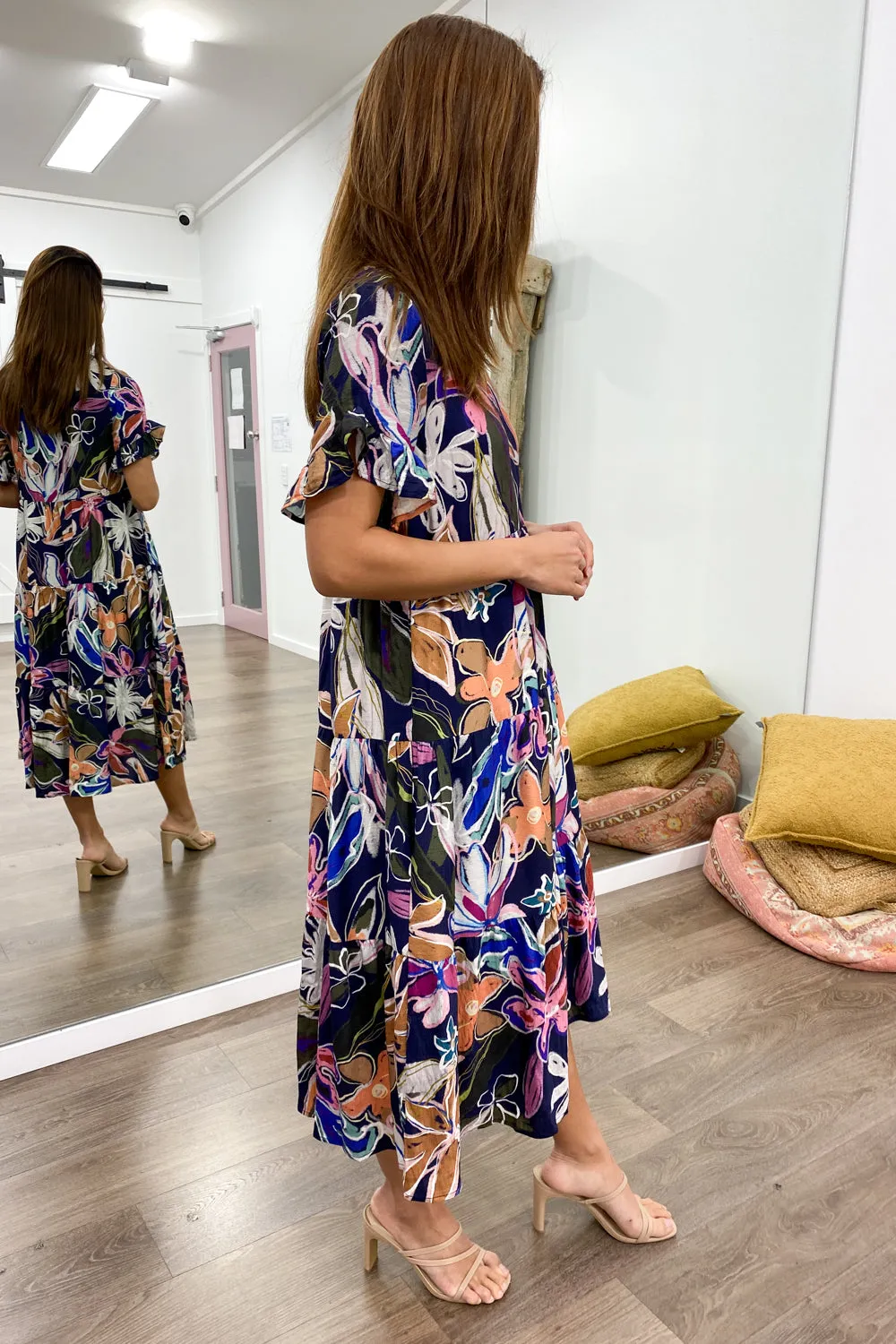 Michelle Midi Print Dress