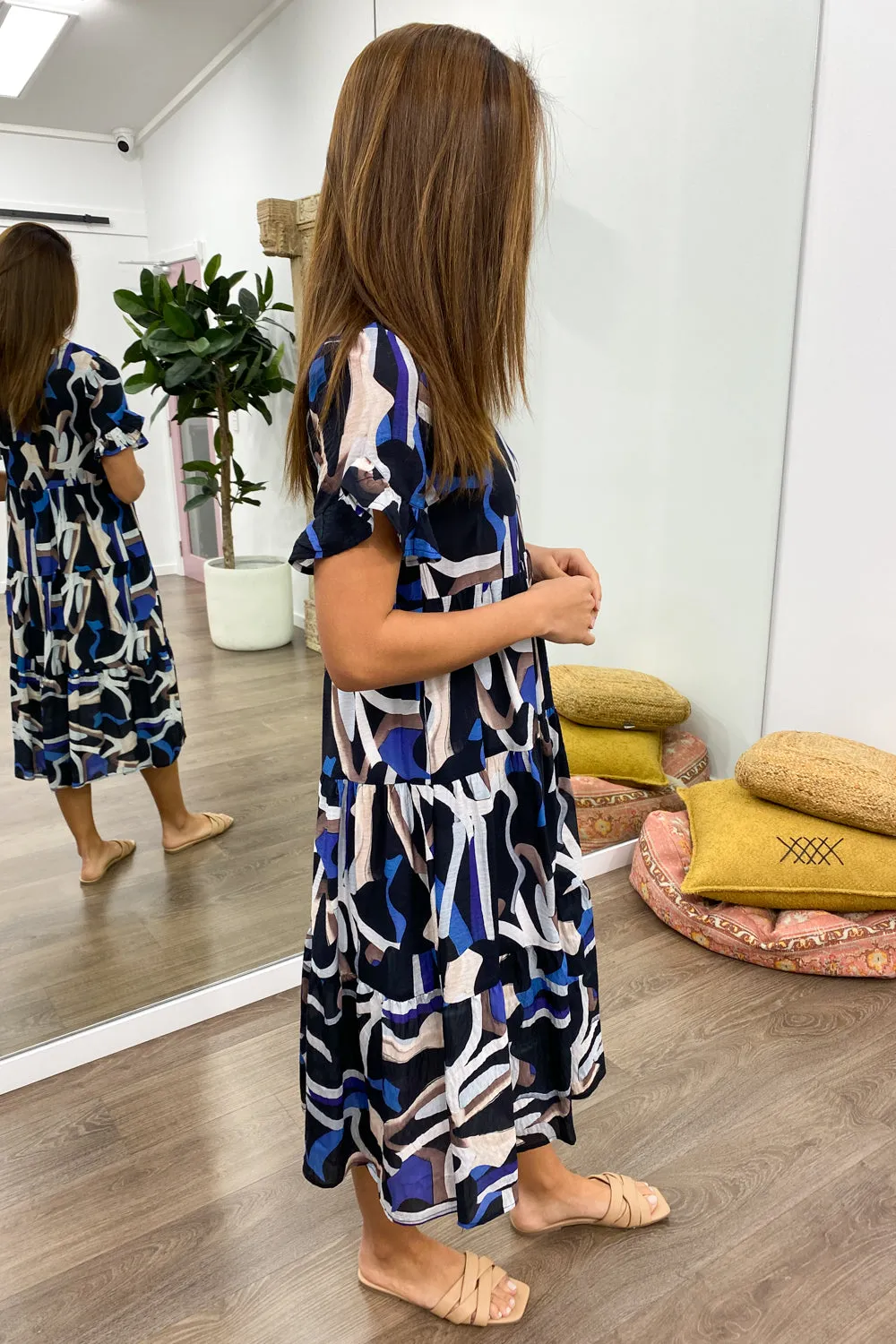 Michelle Midi Print Dress