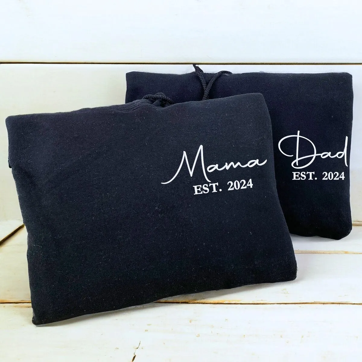 Mommy and Daddy Twin Pack: Embroidered Sweatshirt