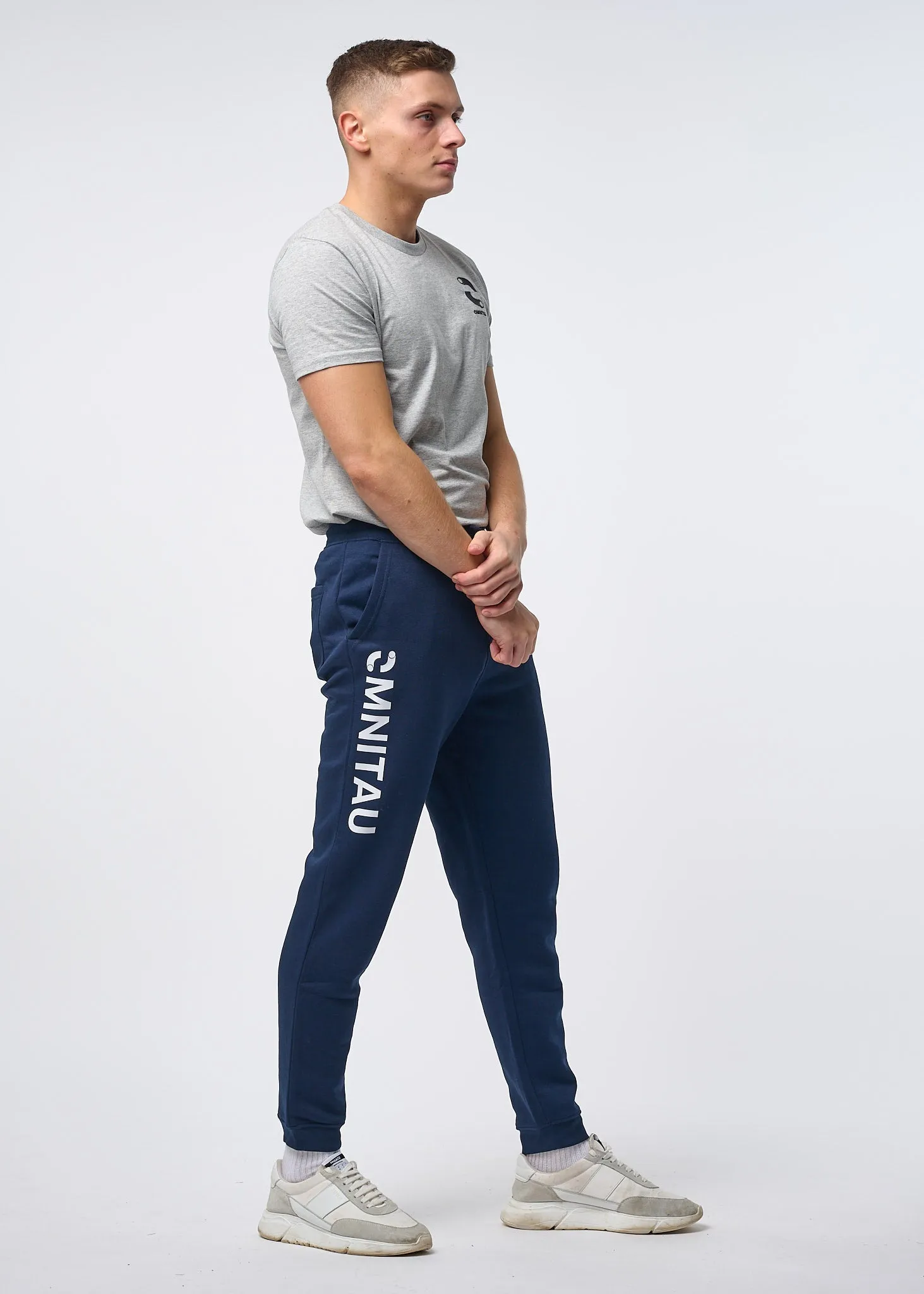 Omnitau Men's Prime Organic Cotton Sweatpant Joggers - French Navy