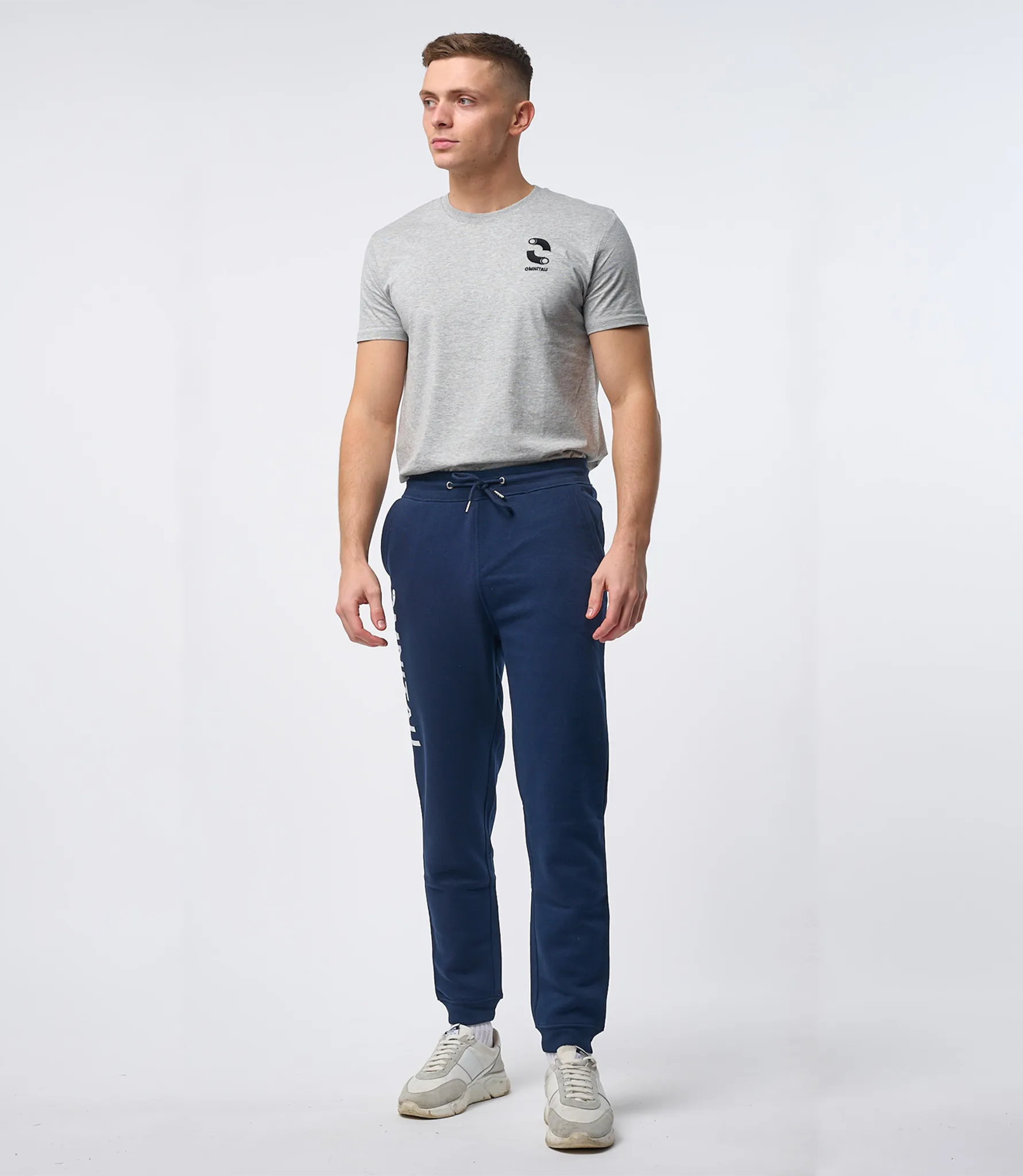 Omnitau Men's Prime Organic Cotton Sweatpant Joggers - French Navy