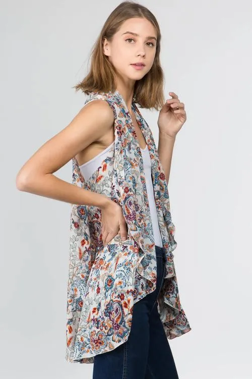 Paisley Circle Vest