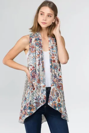 Paisley Circle Vest