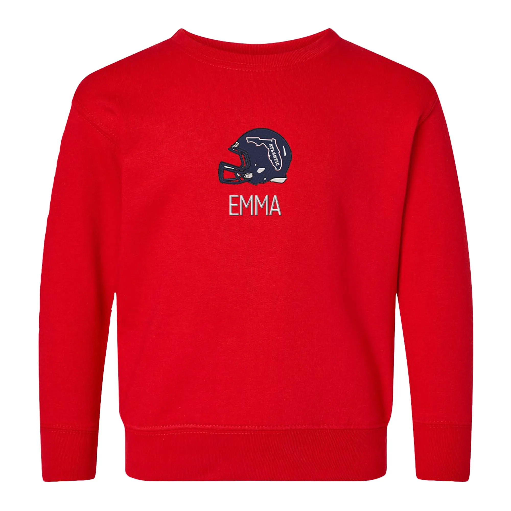 Personalized FAU Owls Helmet Toddler Crewneck Sweatshirt