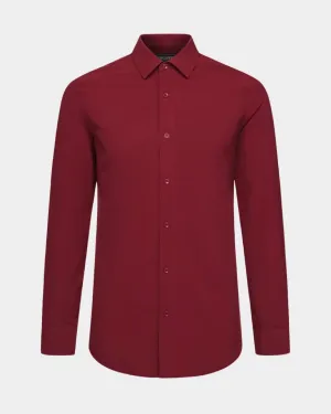 Phenom Professional Maroon Long Sleeve Men's Dress Shirt *FINAL SALE*